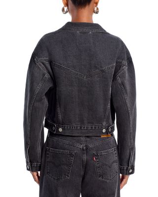 Shrunken '90s Studded Denim Jacket