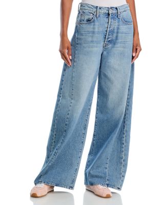 The Pipe Dream Button Sneak High Rise Jeans in Leap At The Chance