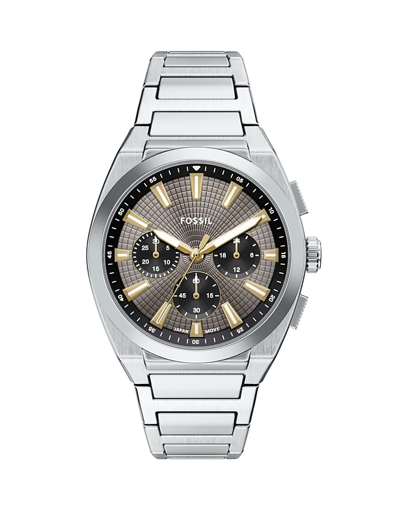 Fossil Everett Chronograph Bracelet Watch, 42mm In Neutral