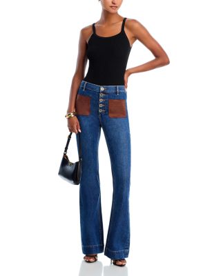 Cindy High Rise Wide Leg Jeans in Medium Wash