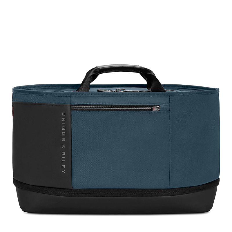 Briggs & Riley Expandable Overnighter Bag In Blue