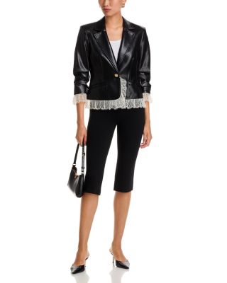 Le Petit Roxie Faux Leather Blazer