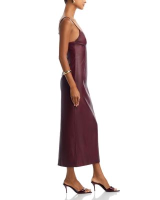 Estine Faux Leather Dress