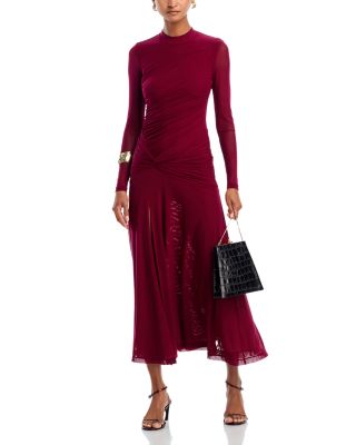 Liyana Ruched Mesh Dress