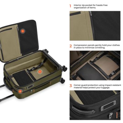 ZDX Essential Global Spinner Carry On Bag