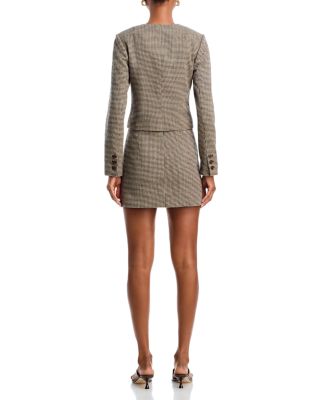 Houndstooth Mini Skirt