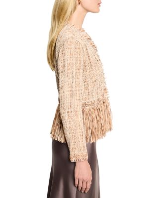 Cork Fringe Knit Jacket