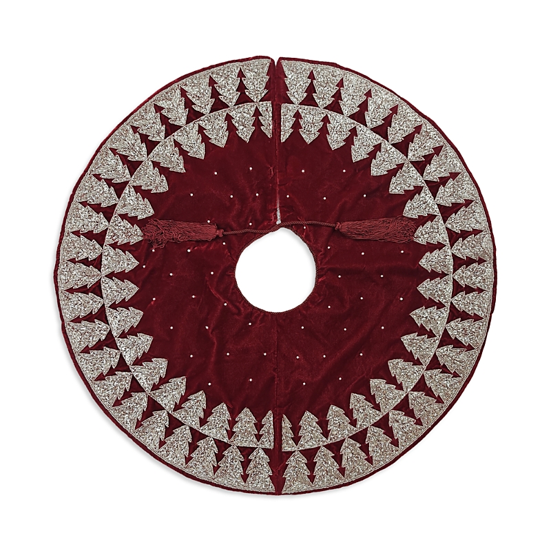 Sudha Pennathur Mini Tree Skirt In Red