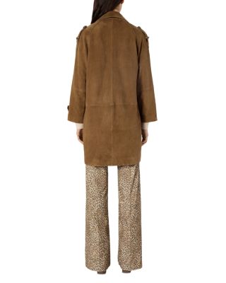 Manon Suede Trench Coat