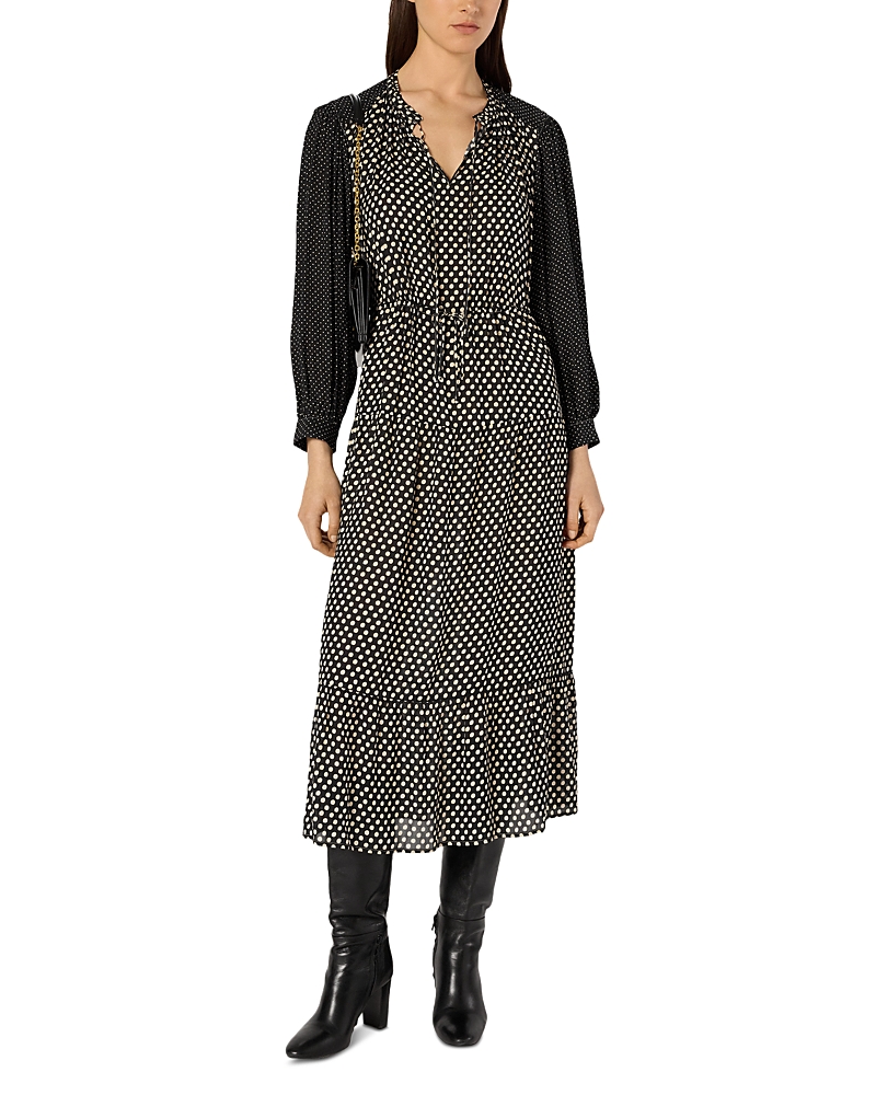 Gerard Darel Lova Midi Dress In Black