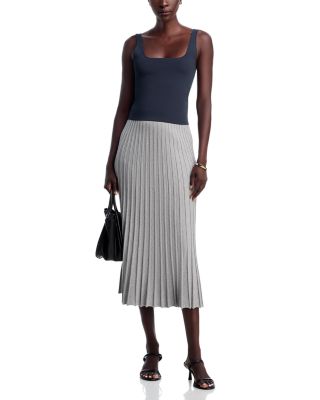 Pleated Midi Skirt