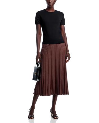 Pleated Midi Skirt
