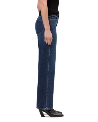 Harper Mid Rise Relaxed Straight Jeans in Echo