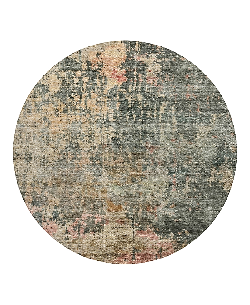 Dalyn Rug Company Dalyn Nouveau Nv22 Round Area Rug, 8' X 8' In Green