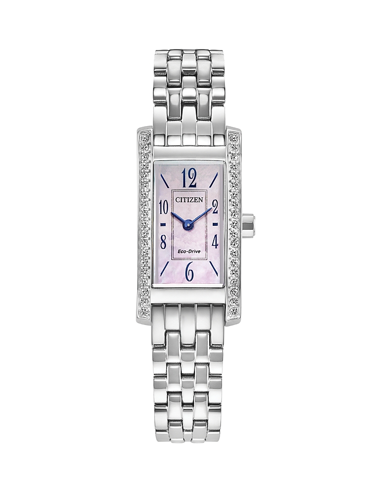 Citizen Eco-drive Classic Petite Palidoro Watch, 14mm X 28mm In Metallic