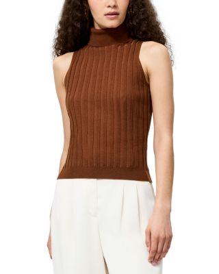 Padma Fine Knit Turtleneck Tank Top