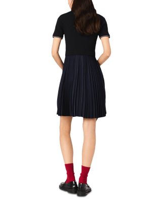 Short Pleated Polo Dress