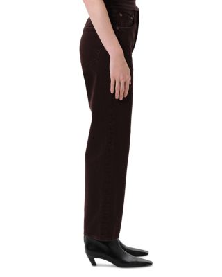 Ren High Rise Wide Leg Ankle Jeans in Sloe Berry