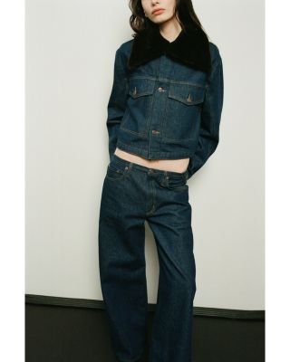 Walker Faux Fur Collar Denim Jacket