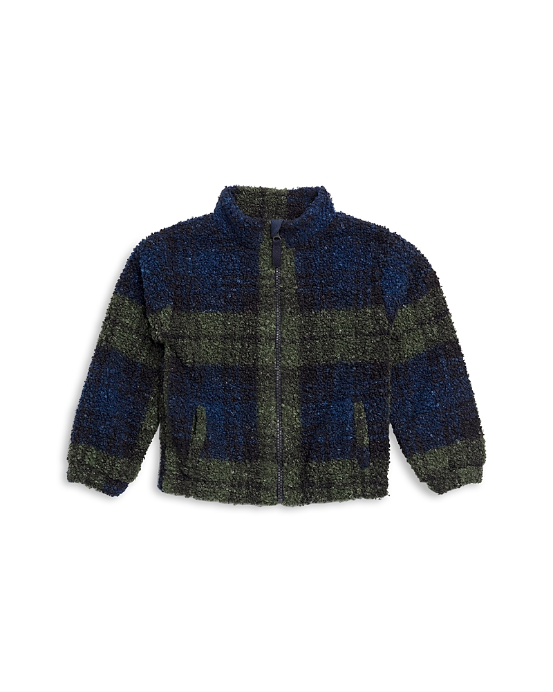 Splendid Boys' Plaid Teddy Fleece Jacket - Little Kid In Green