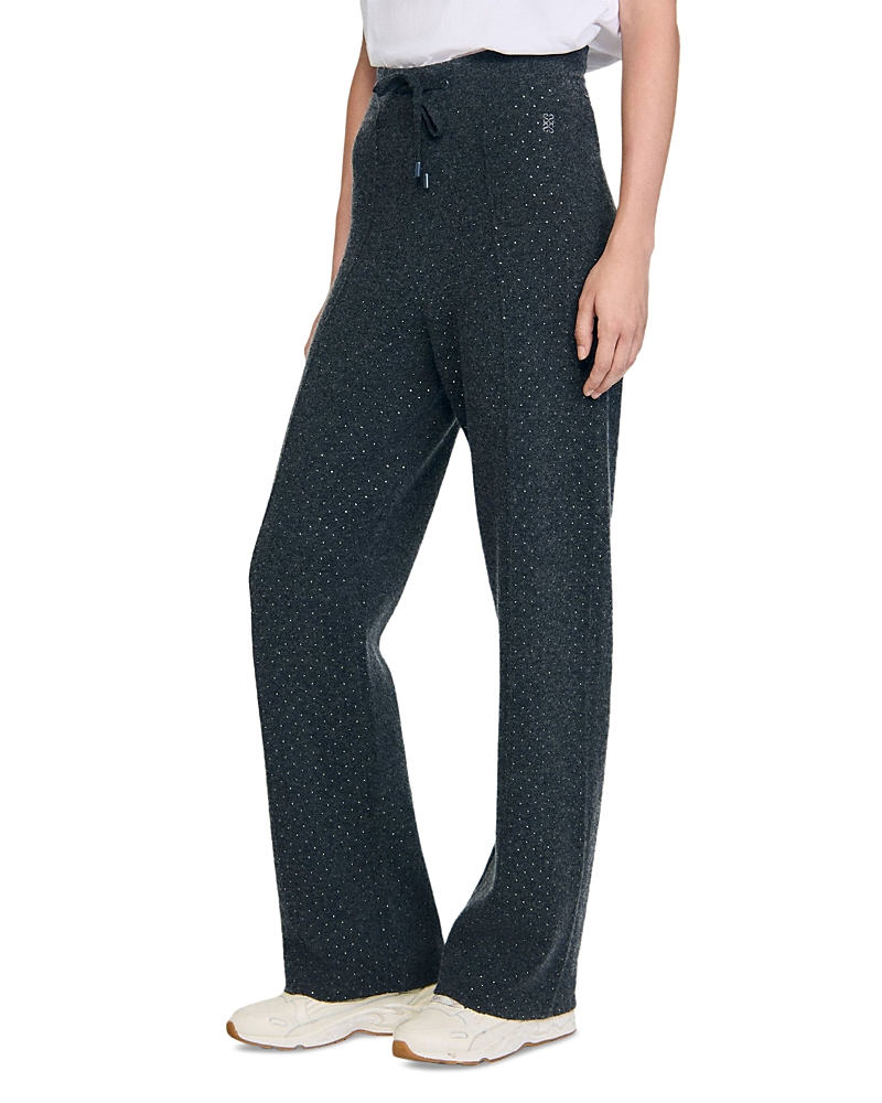 Sandro Vadim Drawstring Pants In Gray