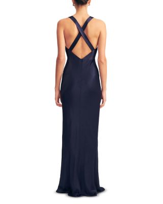 Plunge Back Maxi Dress