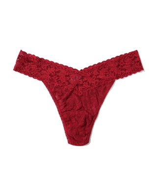 Printed Signature Lace Original Rise Thong