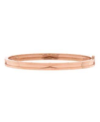 Pre-Owned Bvlgari - 5.5mm B.Zero1 Hinged Bangle Bracelet 18K Rose Gold
