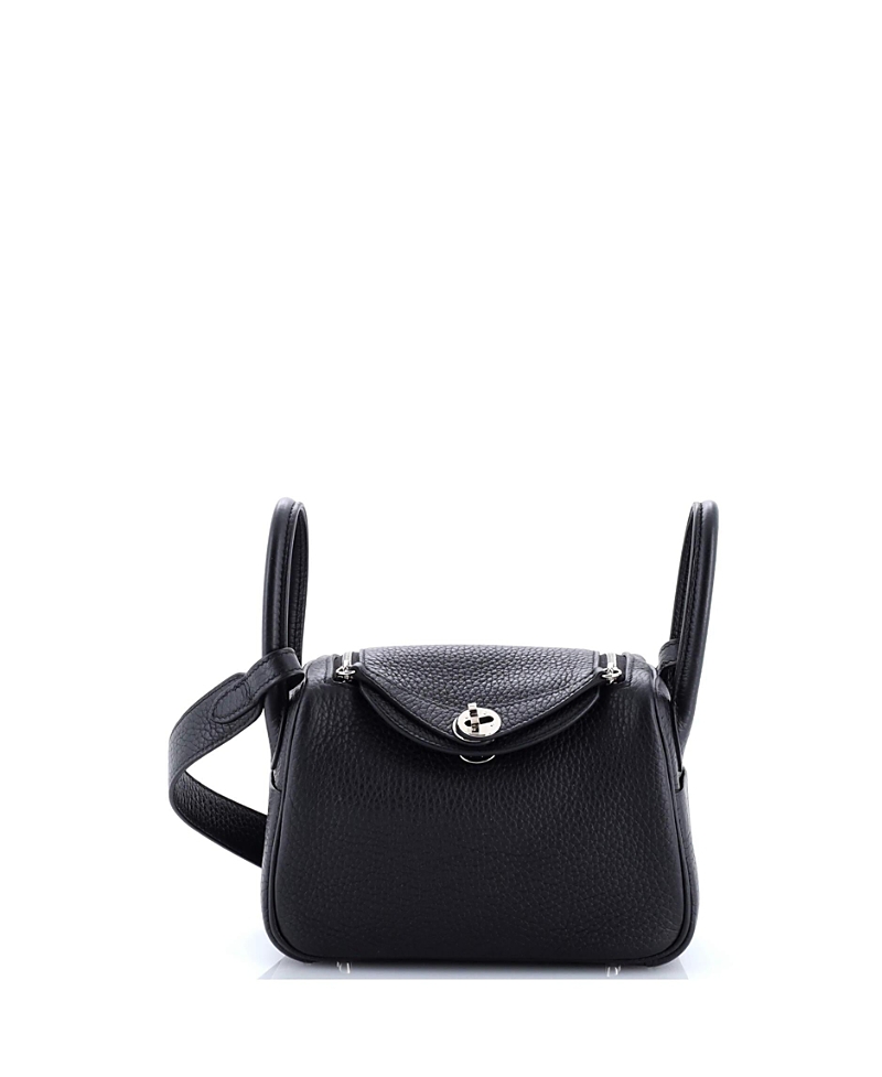 Pre-owned Pre-owned Hermes Hermes Mini Lindy Bag Clemence In Black