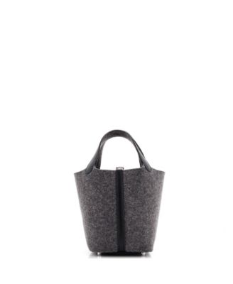 PM Picotin Lock Bag Felt with Leather