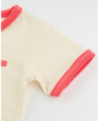 Unisex "STAFF" Applique Billie Slub Ringer Tee - Baby