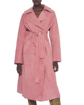 Candy Supersuede Trench Coat
