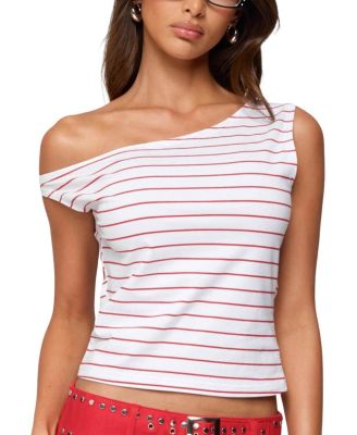 Keryn Striped Asymmetric Top