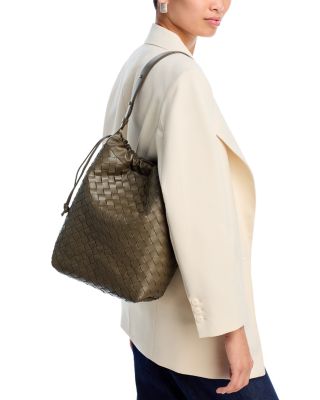 Avenue Intrecciato Leather Shoulder Bag