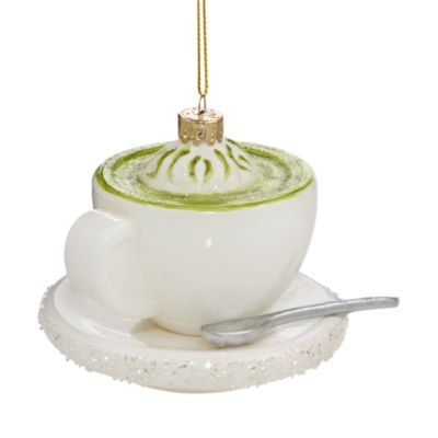 Glass Matcha Mug Ornament - Exclusive