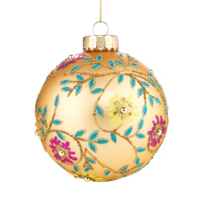 Decorative Glass Ball Ornament - Exclusive