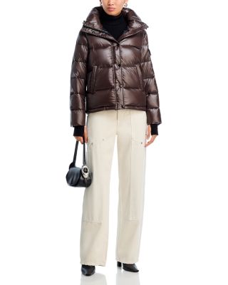 Gloss Puffer Jacket with Hood - Exclusive