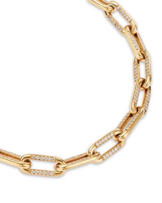 Diamond Open Link Bracelet in 14K Yellow Gold, 2.0 tcw
