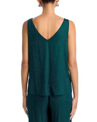 Rosie Silk Blend Embellished Top