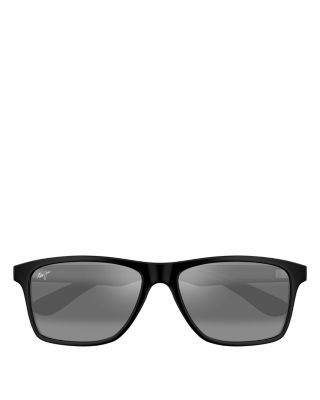 Onshore Polarized Rectangular Sunglasses, 58mm