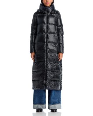 Shiny Long Hooded Coat