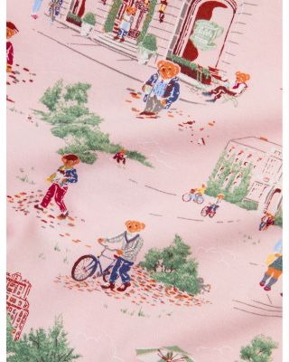 Girls' Polo Bear Cotton Footed Zip Coverall - Baby