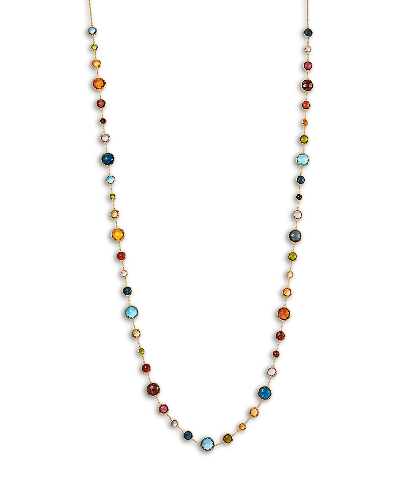 Ippolita 18K Yellow Gold Lollipop Multi Stone Bezel Long Statement Necklace, 36 - Exclusive