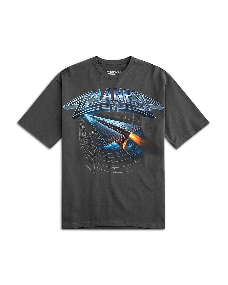 Paper Planes Sky Is Not The Limit Oversized Tee In Black