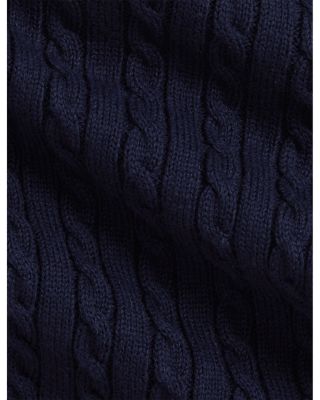 Girls' Mini Cable Polo Sweater Dress - Baby