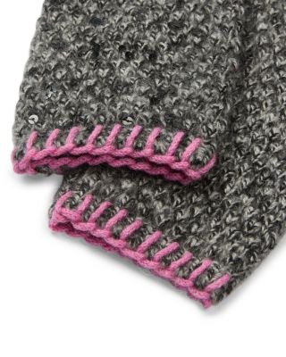 Cashmere Tweeded Sequins Gloves