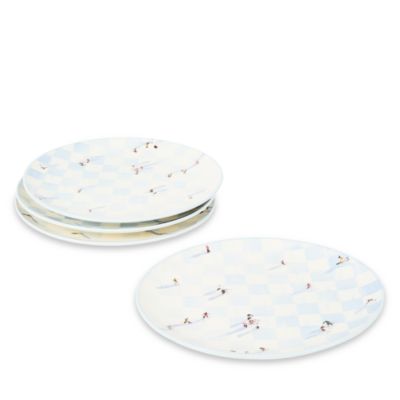 Gray Malin Ski Holiday Dinner Plates, Set of 4 - Exclusive
