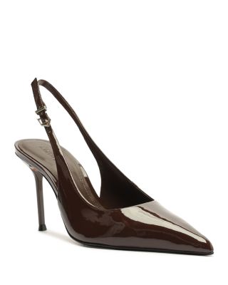 Women's Paola Patent Leather Classic Slingback Pumps