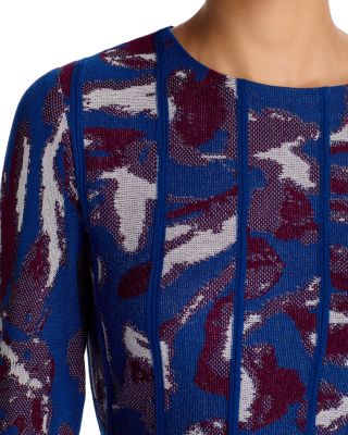 Jacquard Sweater Dress 