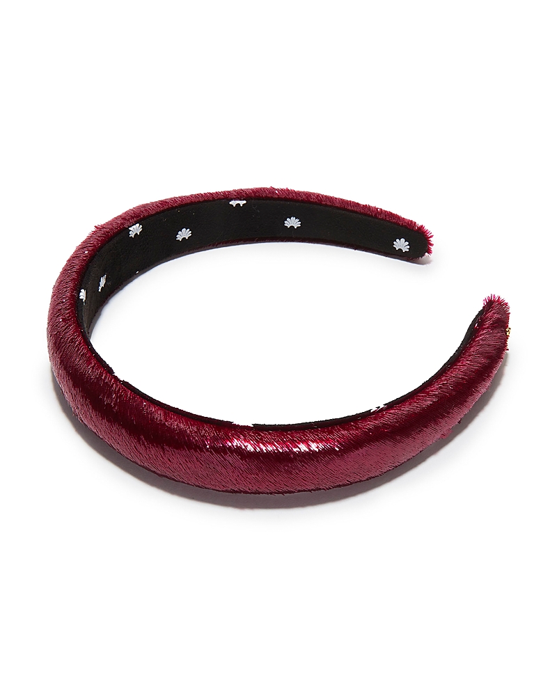 Lele Sadoughi Charlotte Liquid Velvet Headband In Brown
